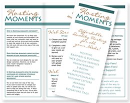 Brochure for Hosting Moments